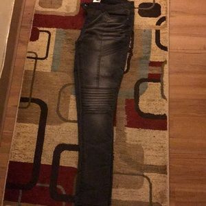 Faded gray and black jeans size 9